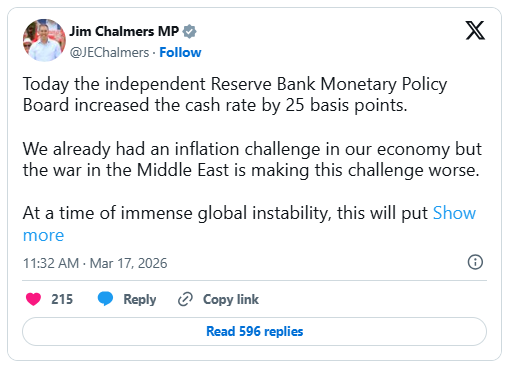  通胀阴云笼罩澳洲经济，联储鹰鸽交锋激烈，中东能源冲击加剧决策困境。 股票财经 通胀阴云笼罩澳洲经济，联储鹰鸽交锋激烈，中东能源冲击加剧决策困境。 股票财经